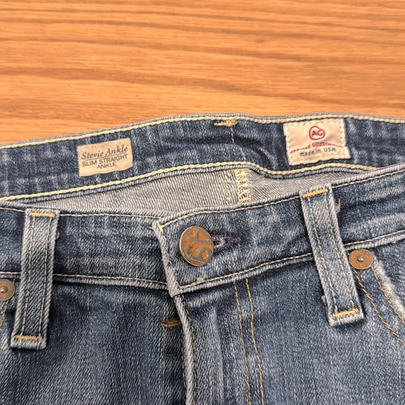 AG distressed slim straight ankle jean - Picture 4 of 5